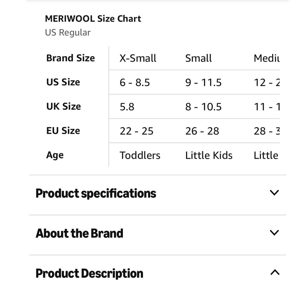Meriwool Merino Wool Socks Toddlers S Pink New Mid-Calf Thermal Knit 2 pair - Picture 2 of 2